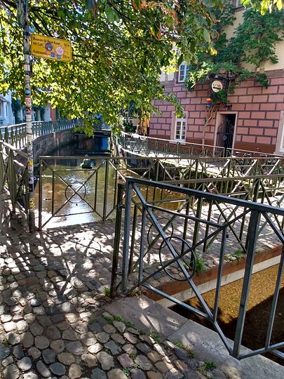 Freiburg, footbridges over the canal