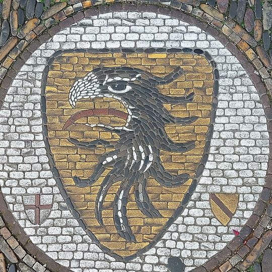 Freiburg, a pavement mosaic