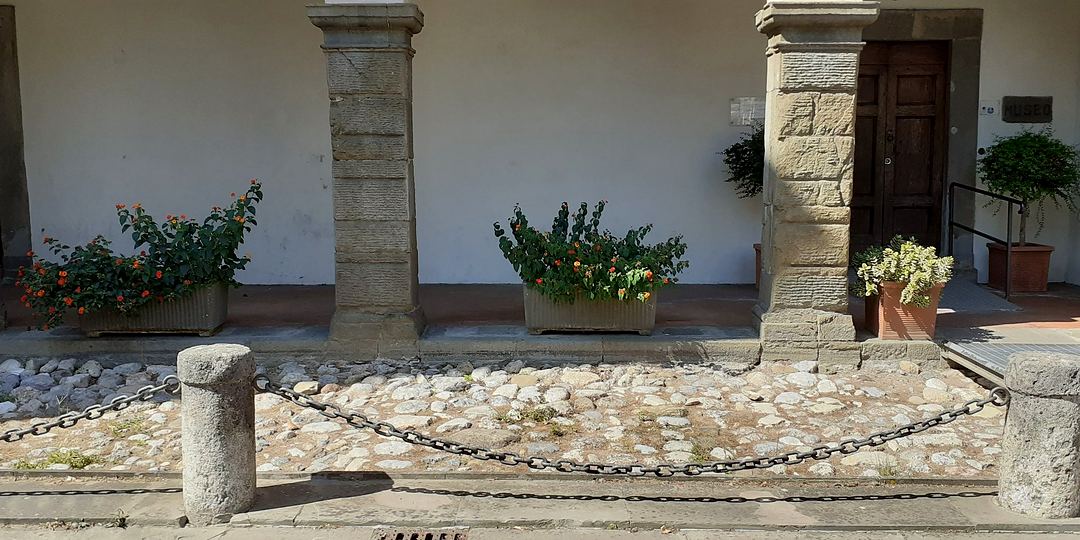 Camaiore, the Abbey portico