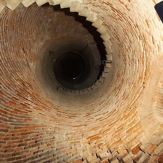 Pietrasanta, the bell tower's spiral staircase