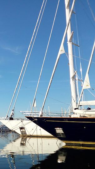 Viareggio, sailing boats in the harbour